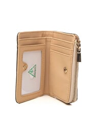 GUESS LAUREL 2 Cartera mediana con cremallera logotipo color topo claro - Carteras Mujer - 2