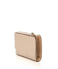 GUESS LAUREL 2 Cartera mediana con cremallera logotipo color topo claro - Carteras Mujer - 3