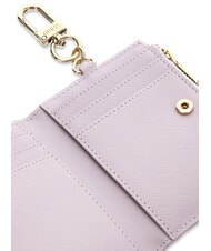 GUESS SAFFIANO Tarjetero con llavero lila - Llaveros - 3