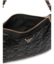 GUESS FLAT Bolso de hombro NEGRO - Bolsos Mujer - 4