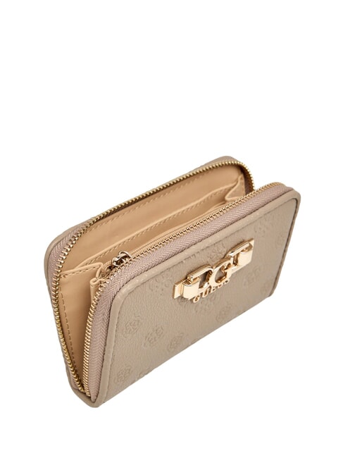 ANISE Cartera mediana logotipo de color topo oscuro - Carteras Mujer