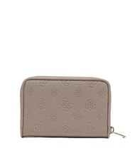 GUESS ANISE Cartera mediana logotipo de color topo oscuro - Carteras Mujer - 3