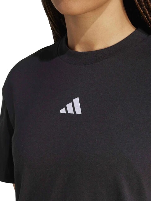 3 STRIPES Camiseta deportiva, algod&oacute;n puro negro - camiseta