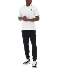ADIDAS SMALL LOGO Polo de manga corta, algod&oacute;n puro blanco - camisa polo - 4