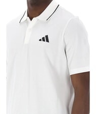 ADIDAS SMALL LOGO Polo de manga corta, algod&oacute;n puro blanco - camisa polo - 5