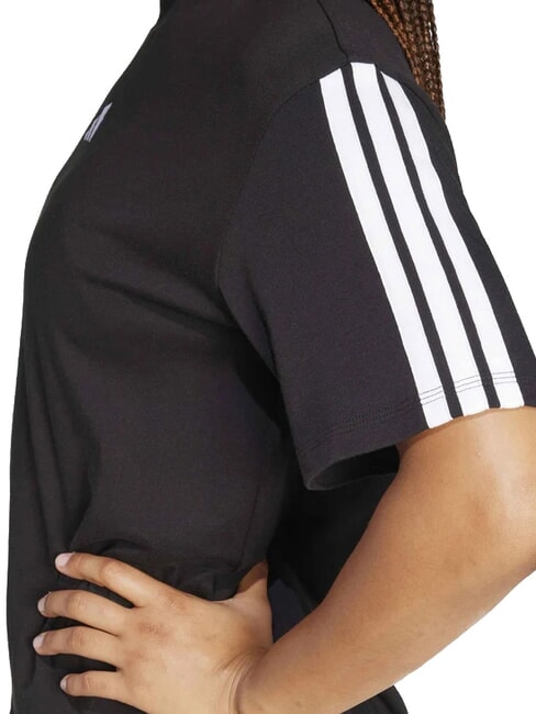 3 STRIPES Camiseta deportiva, algod&oacute;n puro negro - camiseta