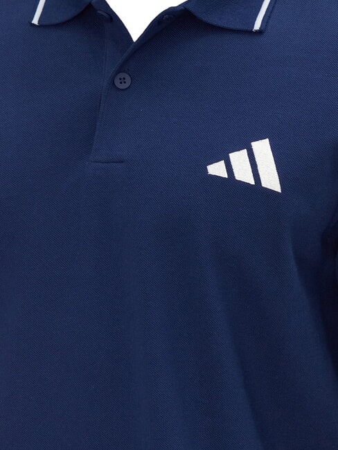 SMALL LOGO Polo de manga corta, algod&oacute;n puro azul - camisa polo