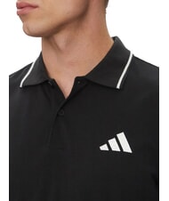 ADIDAS SMALL LOGO Polo de manga corta, algod&oacute;n puro negro - camisa polo - 4
