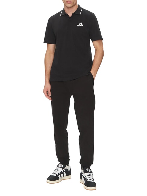 SMALL LOGO Polo de manga corta, algod&oacute;n puro negro - camisa polo