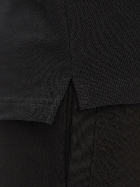 SMALL LOGO Polo de manga corta, algod&oacute;n puro negro - camisa polo