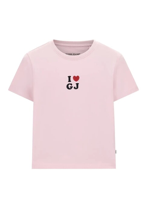 I LOVE Camiseta de algod&oacute;n lila de verano - camiseta