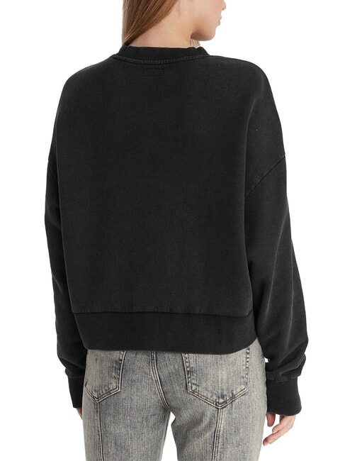 DROP BAKER CROP Sudadera de algod&oacute;n negro azabache multi - Sudaderas de mujer