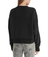 GUESS JEANS DROP BAKER CROP Sudadera de algod&oacute;n negro azabache multi - Sudaderas de mujer - 2