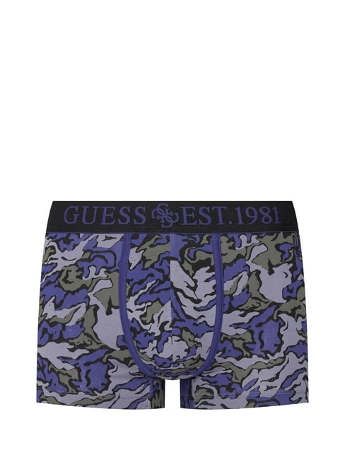 JOE Tres pares de boxeadores camuflaje de terreno azul - Calzoncillos de hombre