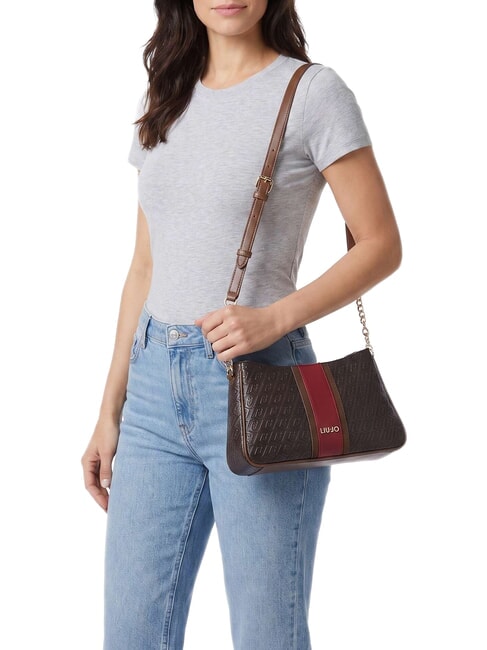 EMATITE Bolso de hombro marr&oacute;n oscuro - Bolsos Mujer