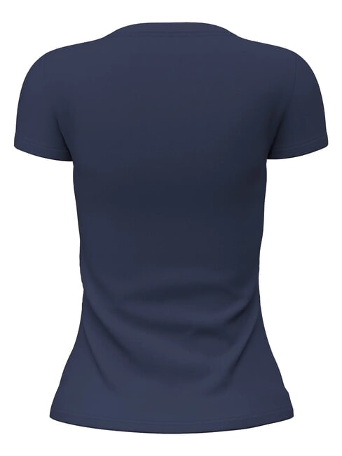 GLITTER LOGO Camiseta de manga corta con brillo azul ennegrecido - camiseta