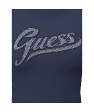 GUESS GLITTER LOGO Camiseta de manga corta con brillo azul ennegrecido - camiseta - 3