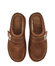 GAUD&Igrave; LELLA Zuecos de gamuza COGNAC - Zapatos Mujer - 4