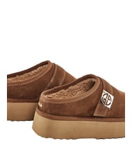 GAUD&Igrave; LELLA Zuecos de gamuza COGNAC - Zapatos Mujer - 5