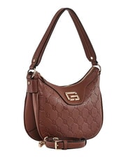 GAUD&Igrave; LEA Minibolso de hombro tipo hobo con correa para el hombro. BROWN - Bolsos Mujer - 2