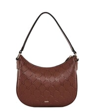 GAUD&Igrave; LEA Minibolso de hombro tipo hobo con correa para el hombro. BROWN - Bolsos Mujer - 3