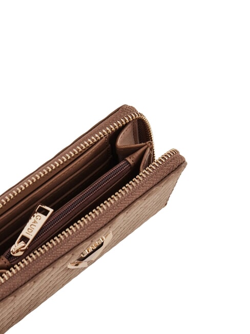 BEA BRAID Cartera compacta con cierre de cremallera arena - Carteras Mujer