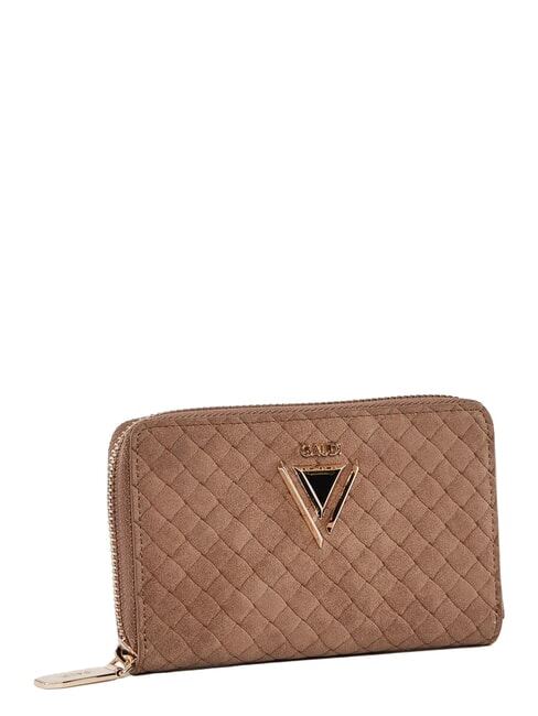 BEA BRAID Cartera compacta con cierre de cremallera arena - Carteras Mujer