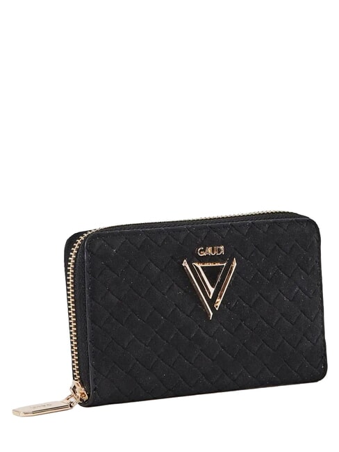 BEA BRAID Cartera compacta con cierre de cremallera NEGRO - Carteras Mujer