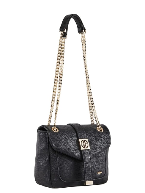 LYNN PLAIN Minibolso cruzado con correa de cadena para el hombro. NEGRO - Bolsos Mujer