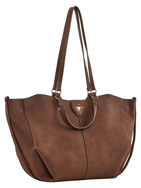 GOLENE Bolso de compras de hombro con cartera extra&iacute;ble. BROWN - Bolsos Mujer