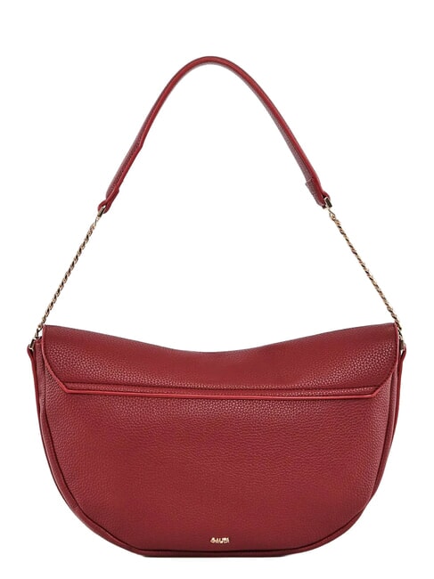 EVELYN Bolso de hombro con logo met&aacute;lico ROJO - Bolsos Mujer