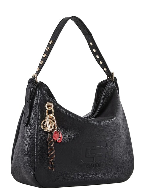 GRETA Bolso de hombro con dije NEGRO - Bolsos Mujer