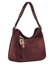 GAUD&Igrave; GRETA SUEDE Bolso de hombro con dije borgo&ntilde;a - Bolsos Mujer - 2