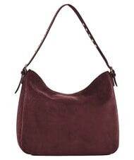 GAUD&Igrave; GRETA SUEDE Bolso de hombro con dije borgo&ntilde;a - Bolsos Mujer - 3