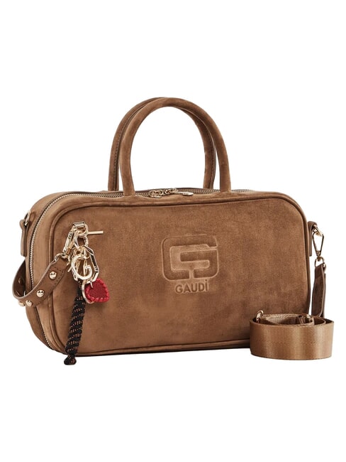 GRETA SUEDE Bolso con correa para el hombro y dije arena - Bolsos Mujer