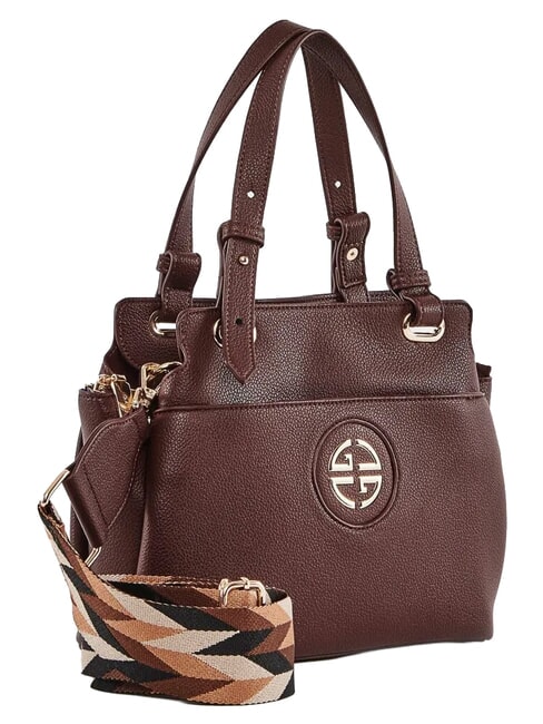GINNIE Bolso de mano con correa para el hombro. chocolate - Bolsos Mujer