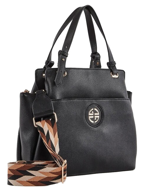 GINNIE Bolso de mano con correa para el hombro. NEGRO - Bolsos Mujer