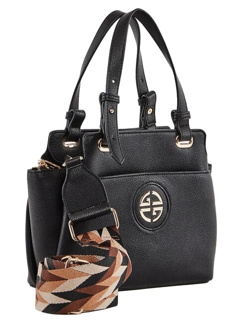 GINNIE Bolso de mano con correa para el hombro. NEGRO - Bolsos Mujer