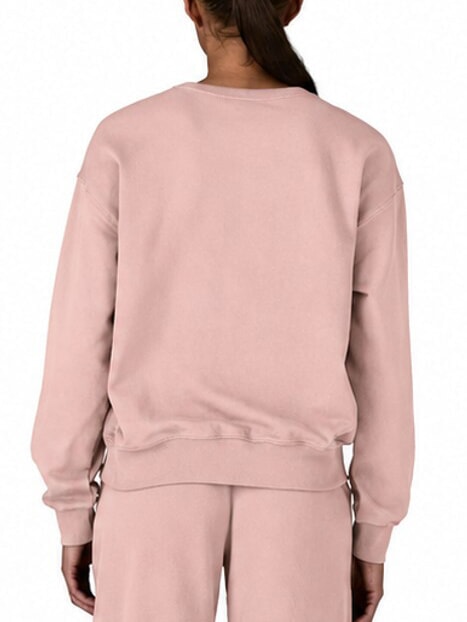 DAILY Sudadera acanalada, algod&oacute;n puro escarcha rosa - Sudaderas de mujer