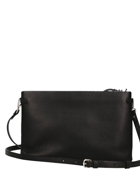 HERMY Bolso de mano de piel con correa para el hombro. negro - Bolsos Mujer
