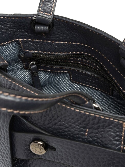 MIRANDA Bolso de piel con correa para el hombro negro - Bolsos Mujer