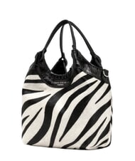 GIANNI CHIARINI ALIFA Bolso de hombro de piel con correa para el hombro. cebra blanca y negra - Bolsos Mujer - 2