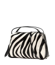GIANNI CHIARINI ALIFA Bolso de hombro de piel con correa para el hombro. cebra blanca y negra - Bolsos Mujer - 3