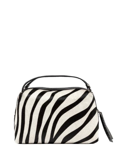 ALIFA Bolso de hombro de piel con correa para el hombro. cebra blanca y negra - Bolsos Mujer