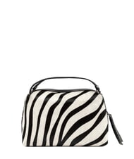GIANNI CHIARINI ALIFA Bolso de hombro de piel con correa para el hombro. cebra blanca y negra - Bolsos Mujer - 4