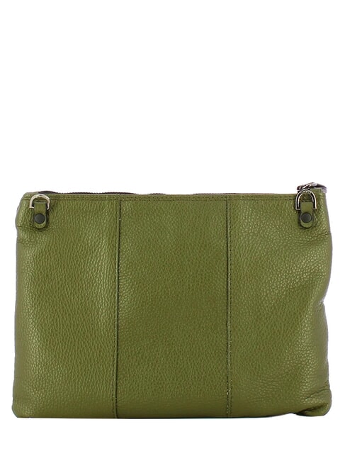 BEYONCE Bolso de mano mediano de piel con correa para el hombro. verde bosque - Bolsos Mujer