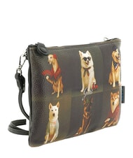 GABS BEYONCE Bolso de mano de piel con correa para el hombro. perros grises en todo el mundo - Bolsos Mujer - 2