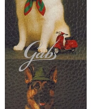 GABS BEYONCE Bolso de mano de piel con correa para el hombro. perros grises en todo el mundo - Bolsos Mujer - 5