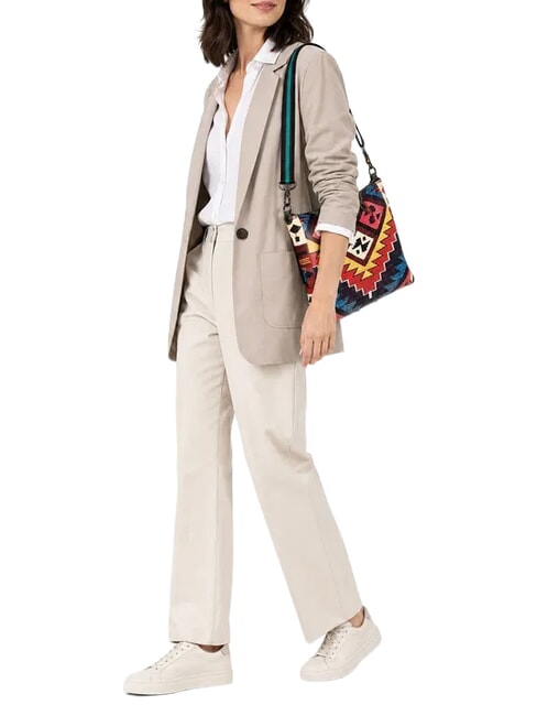 G3 PLUS MEDIUM MULTICOLOR Bolsa de compras plana transformable archivo - Bolsos Mujer