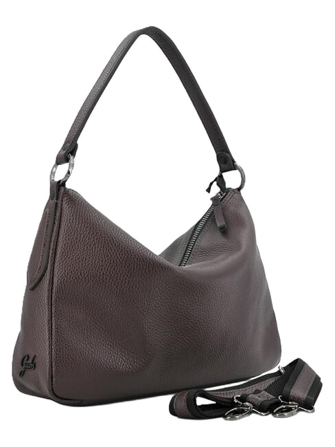 CALIPSO Bolso de hombro de piel moca - Bolsos Mujer
